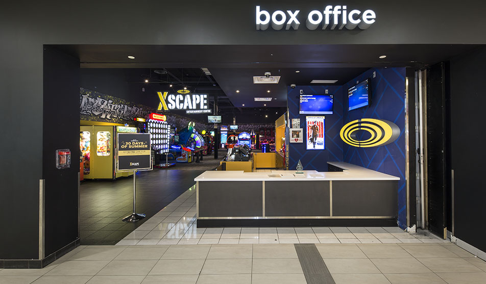Photo of an XSCAPE arcade location at a Cineplex theater