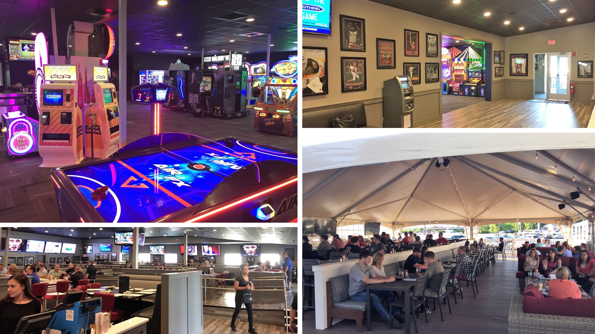 Barrett's Alehouse West Bridgewater Game Room designed in partnership with Player One Amusement Group