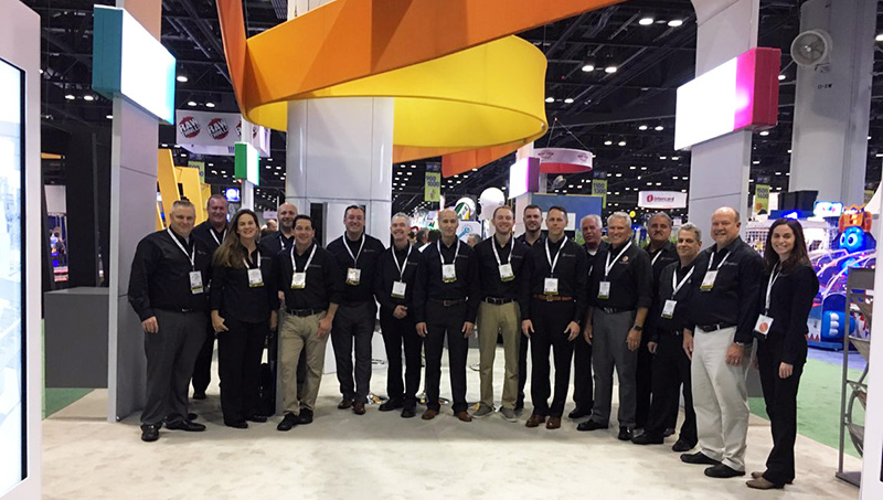The P1AG Team at IAAPA 2017 Booth 806