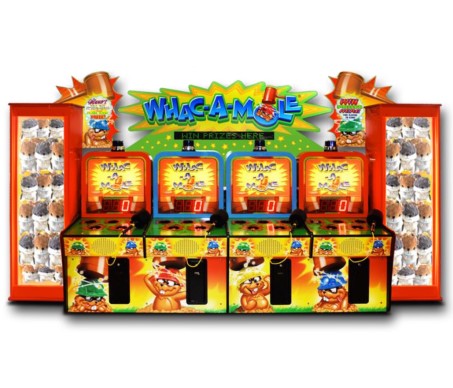 WHAC-A-MOLE 4-UNIT COMBINATION Image - Click To Enlarge